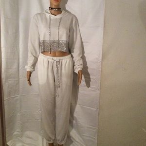 NWOT bling jogging suit also in black